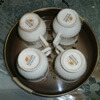 Four cups turned upside down