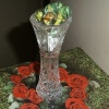 Marbles in a glass vase